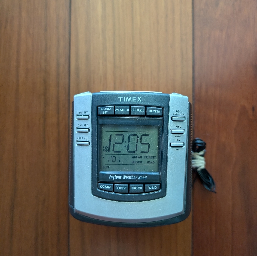 Timex sound alarm clock